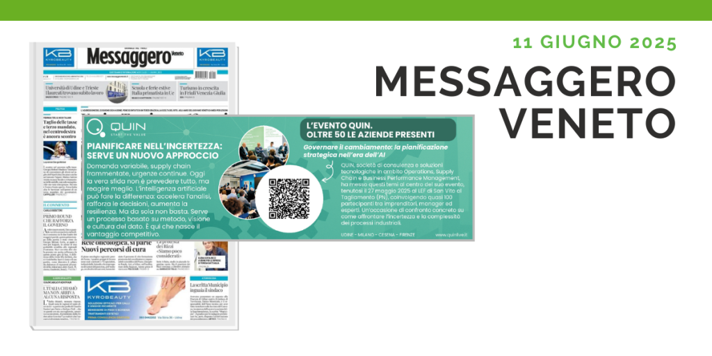 rassegna stampa messaggero veneto 11 giugno 2025 quin pianificare