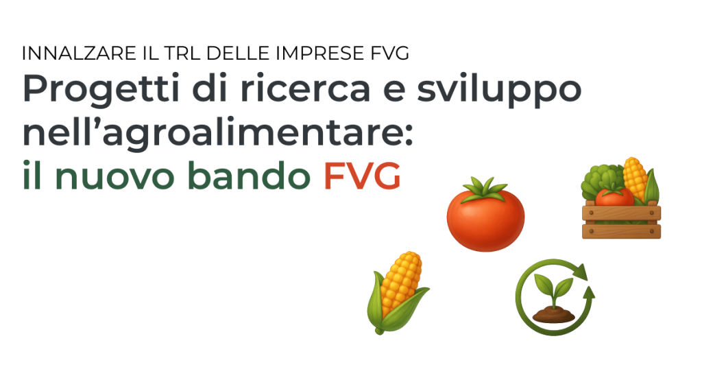 copertina bando fvg contributi di ricerca nell'agroalimentare