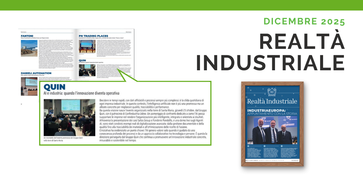 realtà industriale dicembre 2025 quin evento ai operations